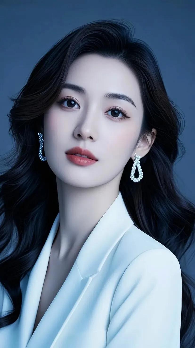 优雅白裙女郎，闪耀珠宝耳环，气质满分！