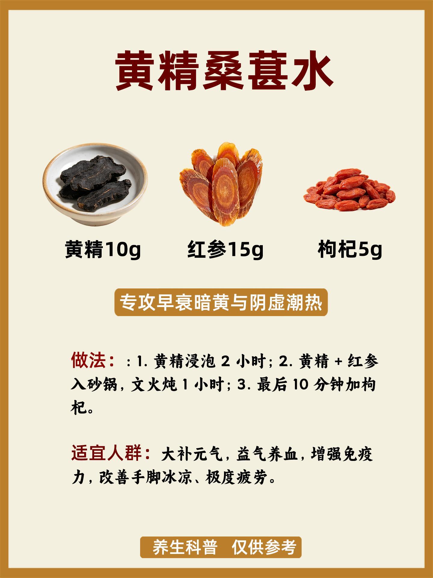 春季多喝黄精水，气血双补王炸