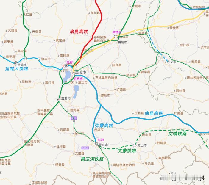 沪昆高铁和南昆高铁为什么没有贯通车次呢？沪昆高铁是云南与贵州的高铁线路，云南