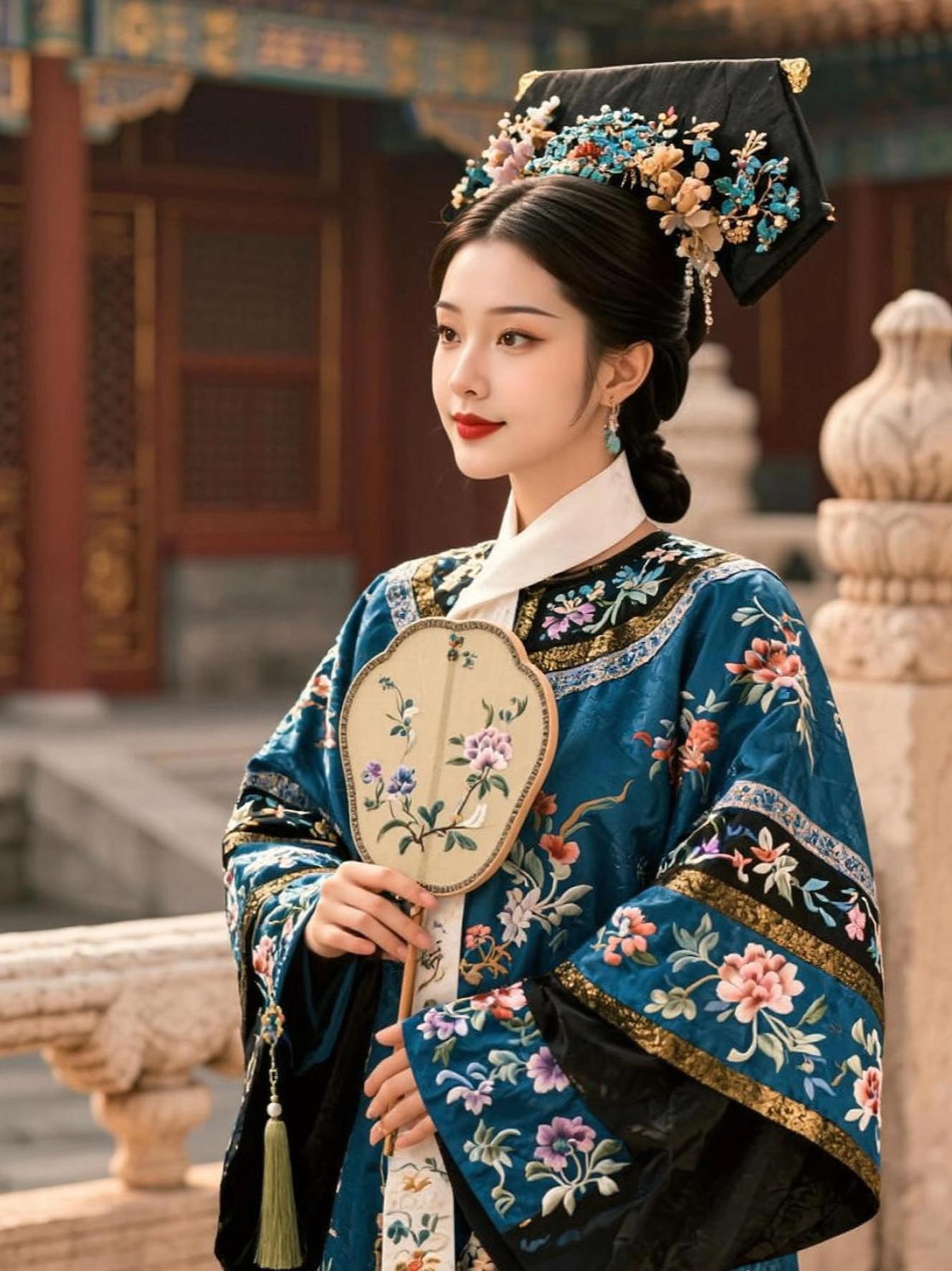 Ai扩图  故宫娘娘写真