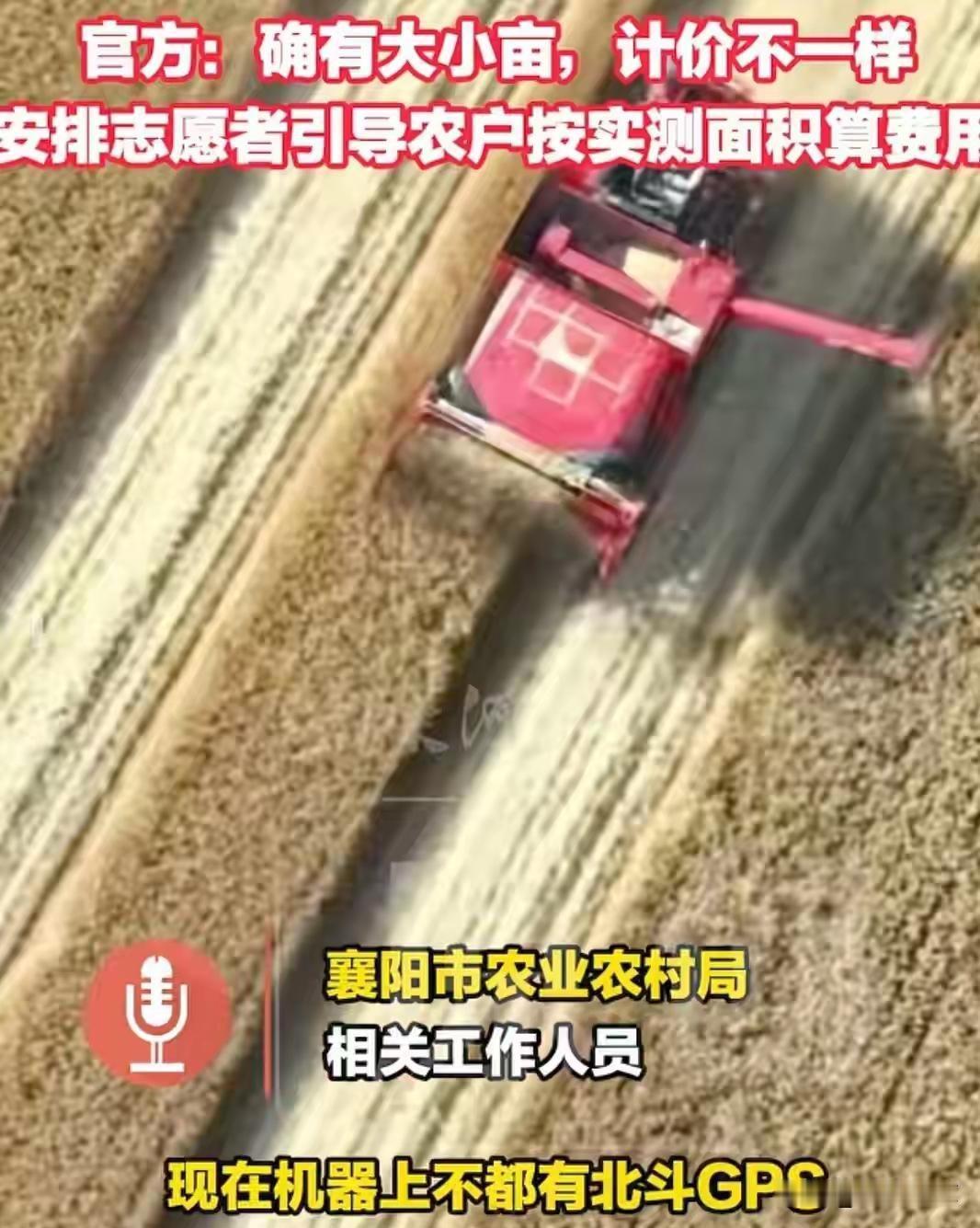“割四赔五”的官方回应来了！襄阳农村农业局的工作人员说，当地确实有大小亩的说法