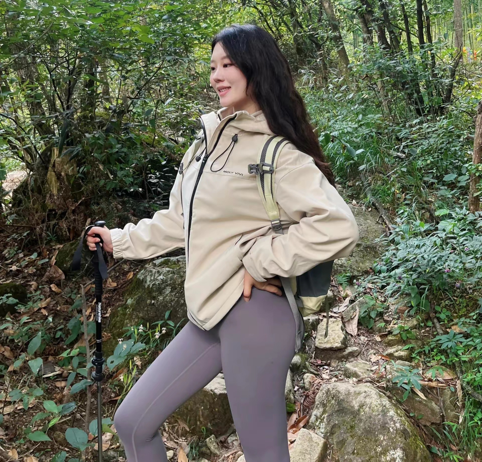 单位财务大姐，马峦山瀑布溯溪。