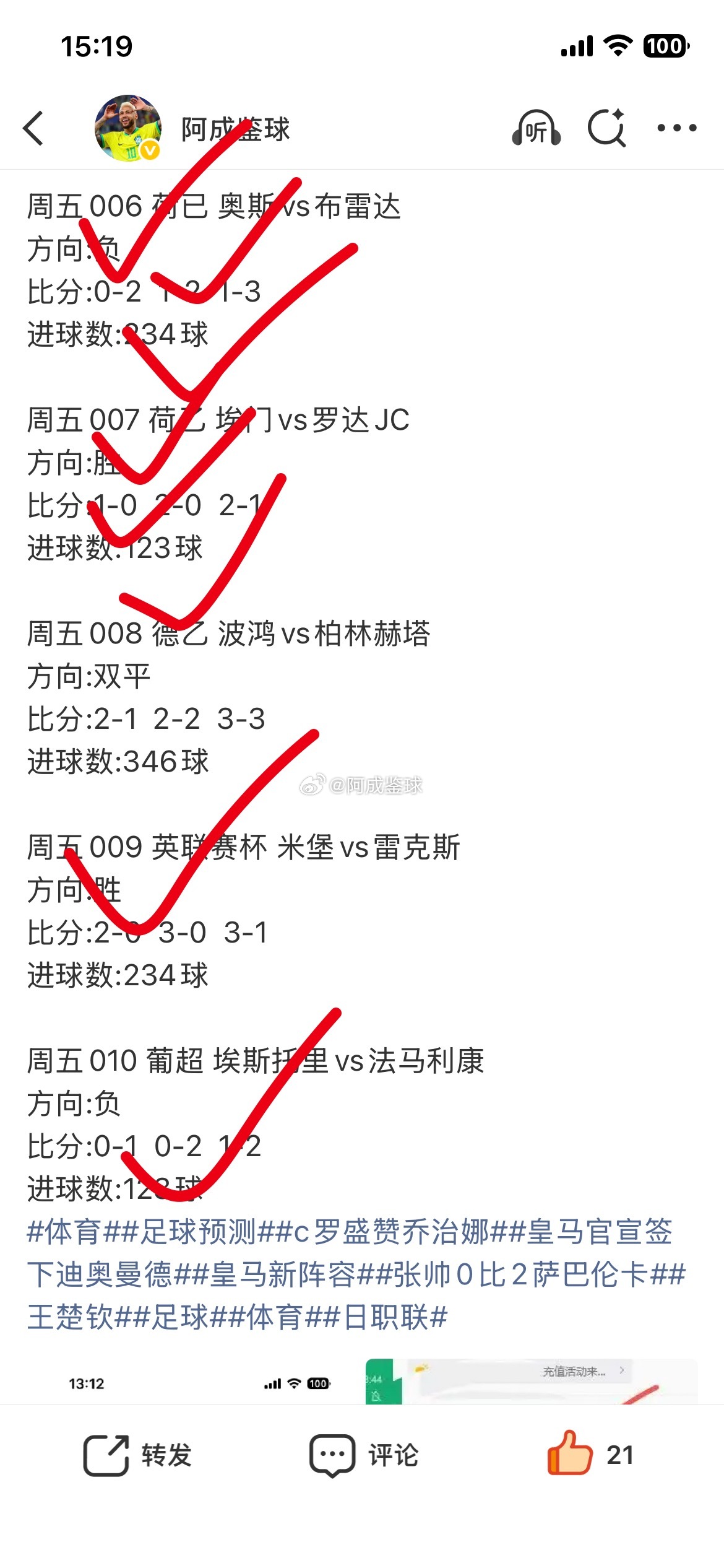 昨天推荐依旧红火日职的7+给我是看的目瞪口呆😦足球体育足球预测日职联