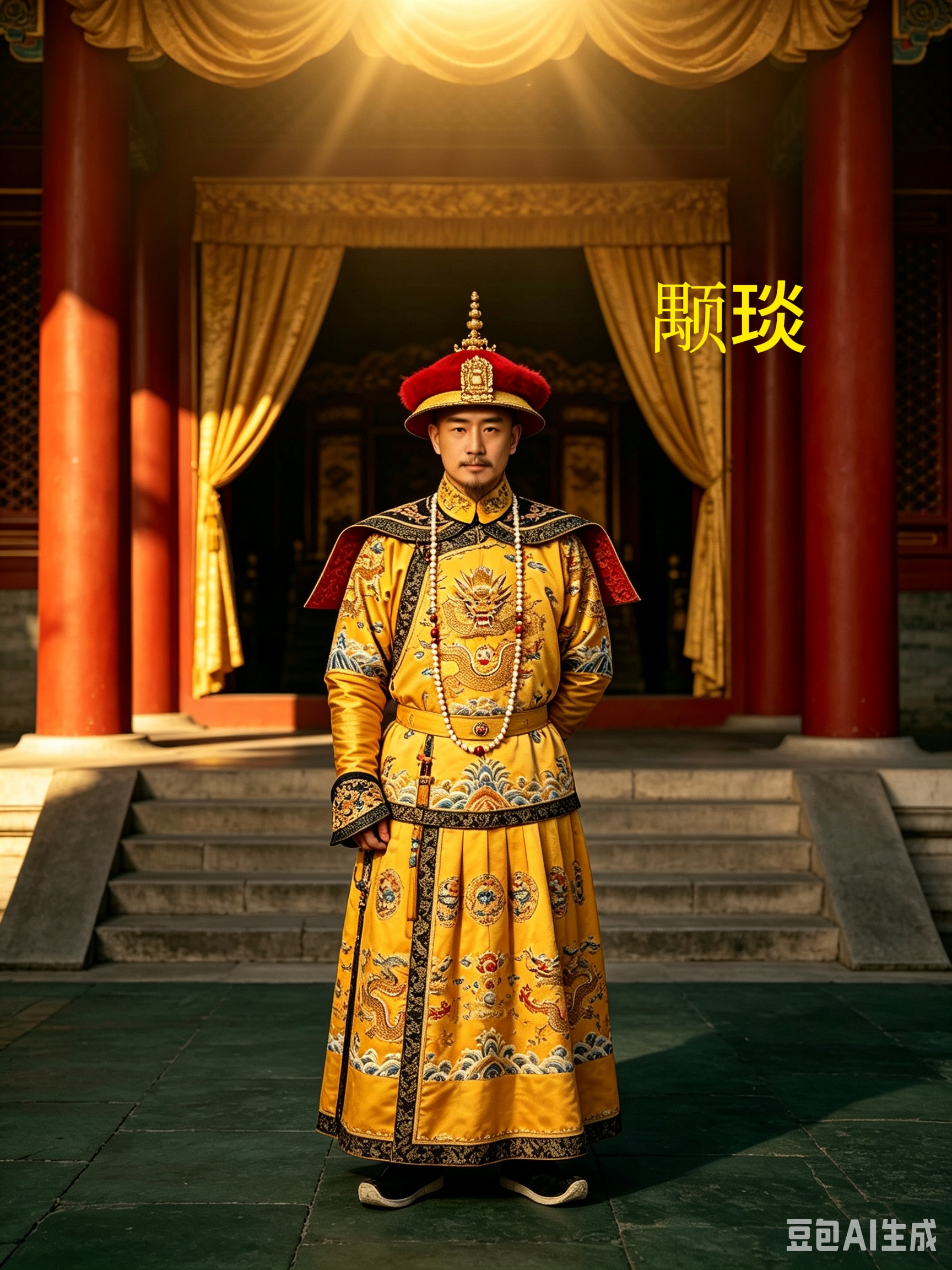 清朝：颙琰嘉庆帝颙琰，是乾隆的第十五个儿子，清朝第五位皇帝。他这辈子最大的特点，就是“夹在中间”——