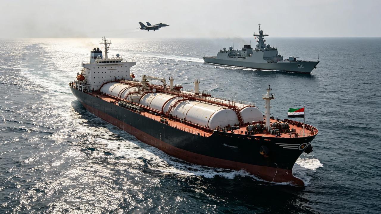 霸气！中国油轮穿越美军封锁线，052D战略撑腰！美国13日宣布封锁霍尔木兹