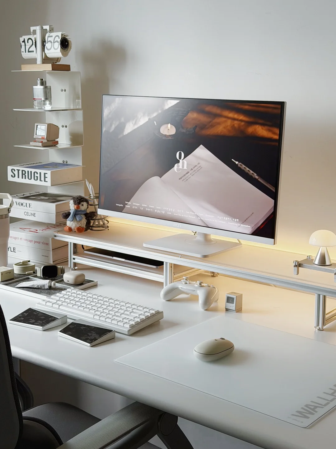 治愈系书桌桌搭，效率和氛围感都要拉满！