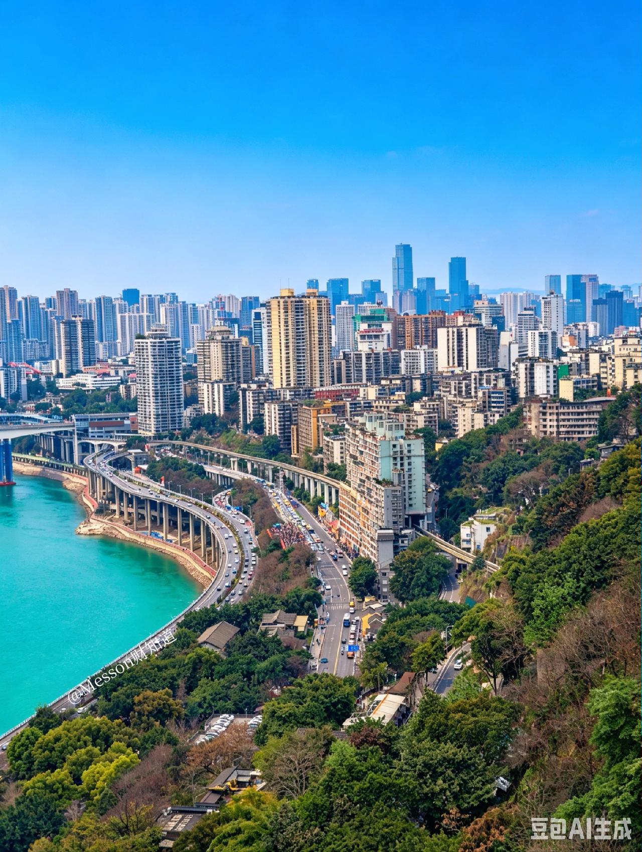 在重庆，换个角度看“轻轨穿楼”，欣赏“开往春天的地铁”。到重庆李子坝轻轨站看“