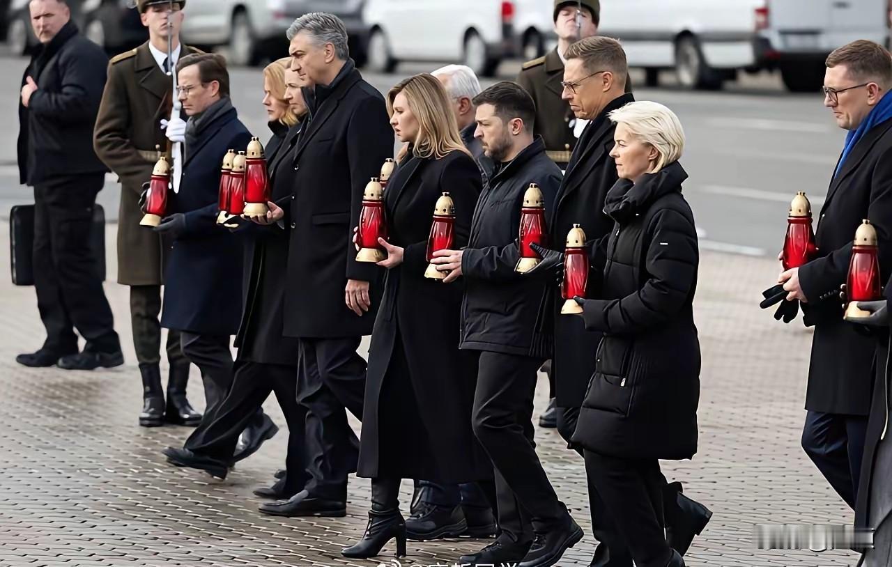 2月24日，俄乌冲突爆发四周年之际，乌克兰总统泽连斯基与第一夫人叶莲娜·泽连斯卡