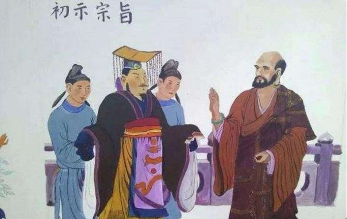 南齐末代皇帝齐和帝被迫禅位于起兵夺位的将领萧衍,萧衍建立南梁.