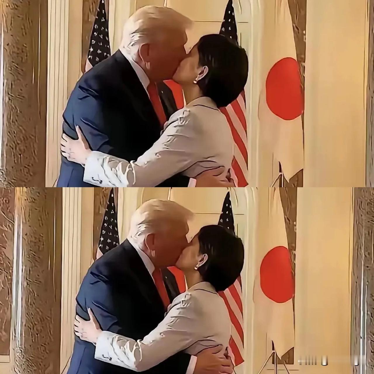 不仅美国人懵了日本人更懵了吧!特朗普直接搂过日本首相称“亲密朋友”,对方当