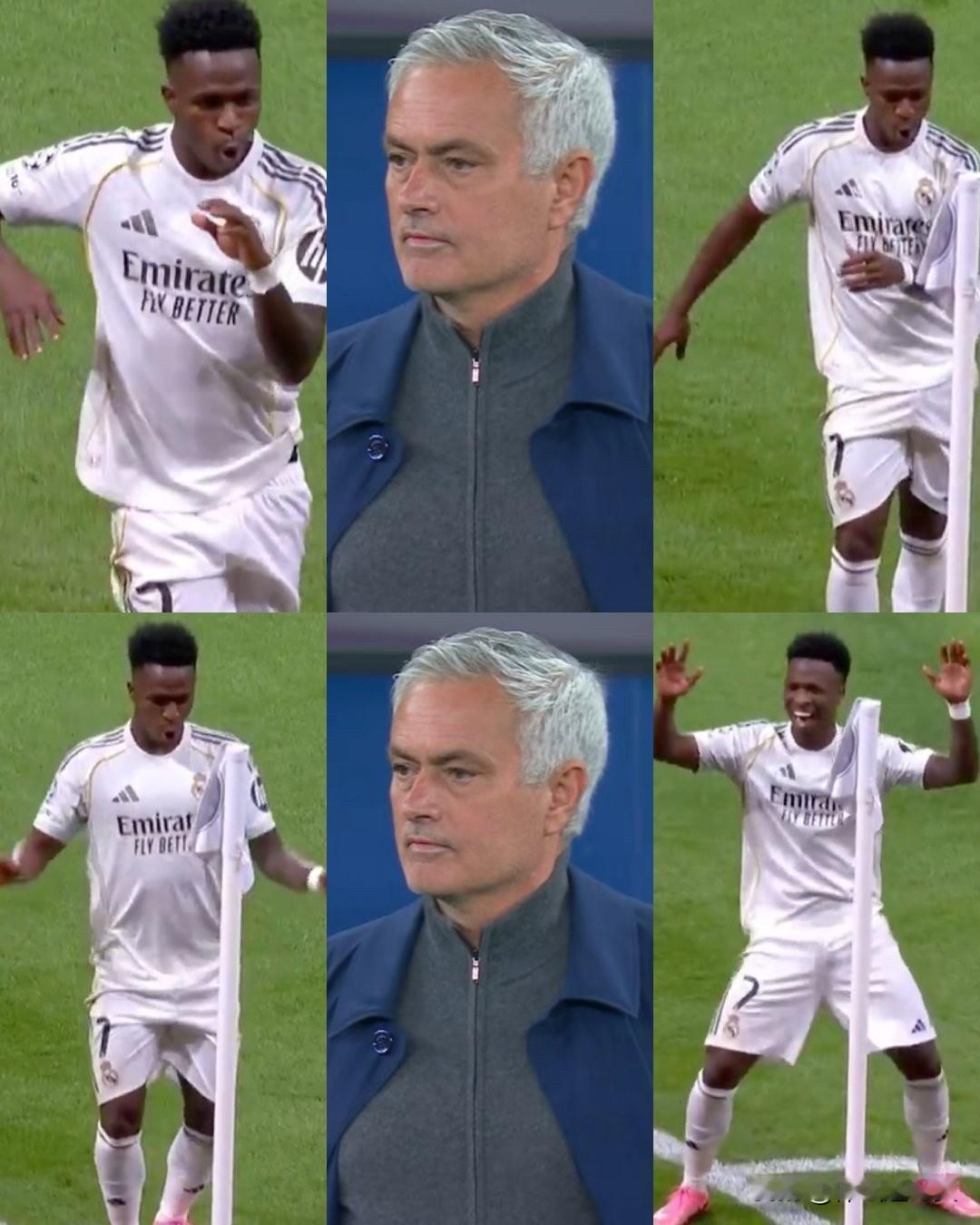 维尼修斯继续我行我素，穆里尼奥？他说的都是废话！在本菲卡与皇马欧冠首回合比赛