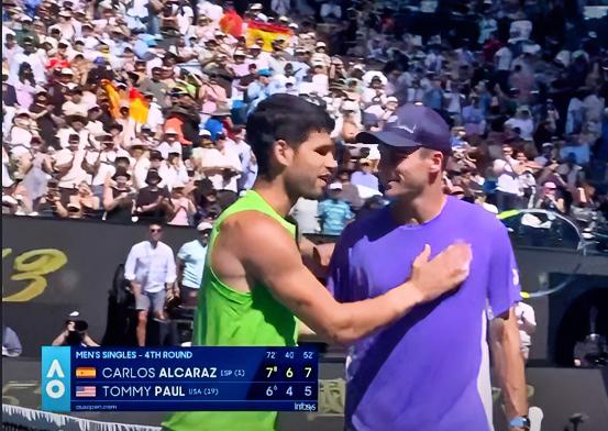 恭喜阿尔卡拉斯🔥澳网第一个晋级男单八强！！为首个澳网大满贯冠军继续冲刺！！