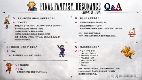 首部采用HD-2D风格制作的《最终幻想》系列新作——《最终幻想：共鸣》(FINA