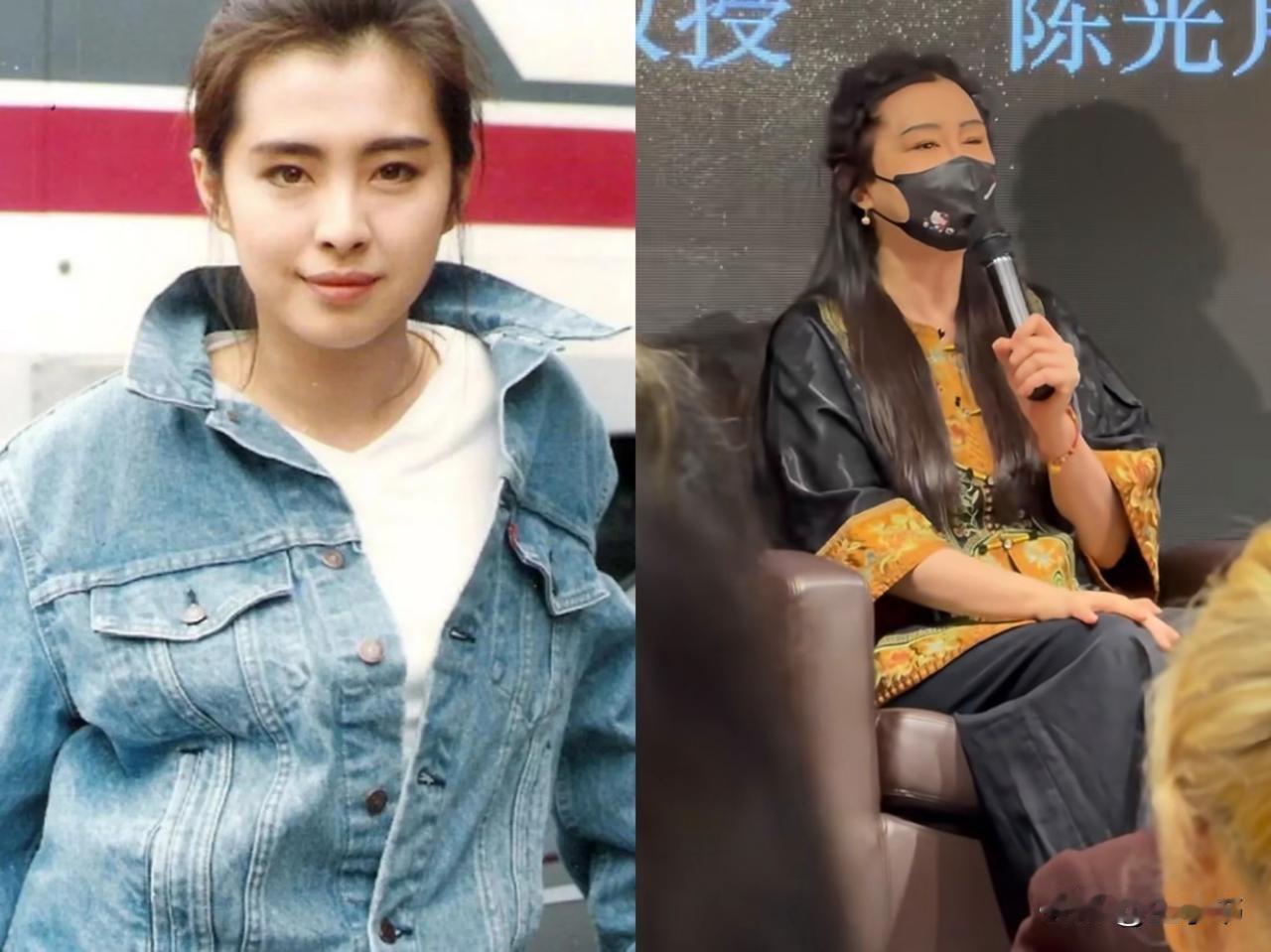 王祖贤老了我不意外，眼睛一个大一个小我也不意外，但我真的很佩服，她的普通话竟