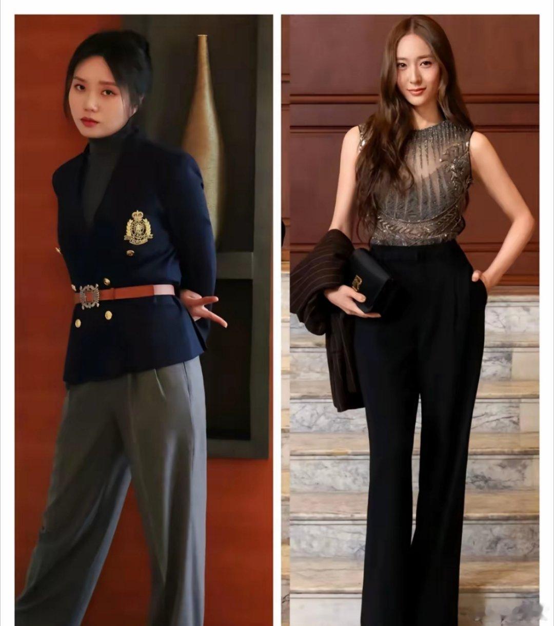 李雪琴参加了某品牌的推广活动，被网友戏谑称为，老钱变老铁。有人把以前女星穿品牌服