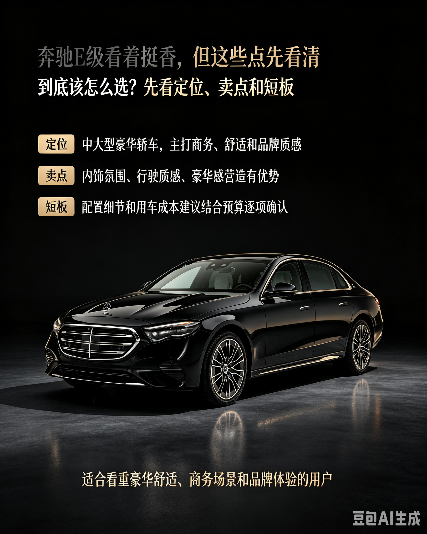 奔驰E级看着香这些点先看清