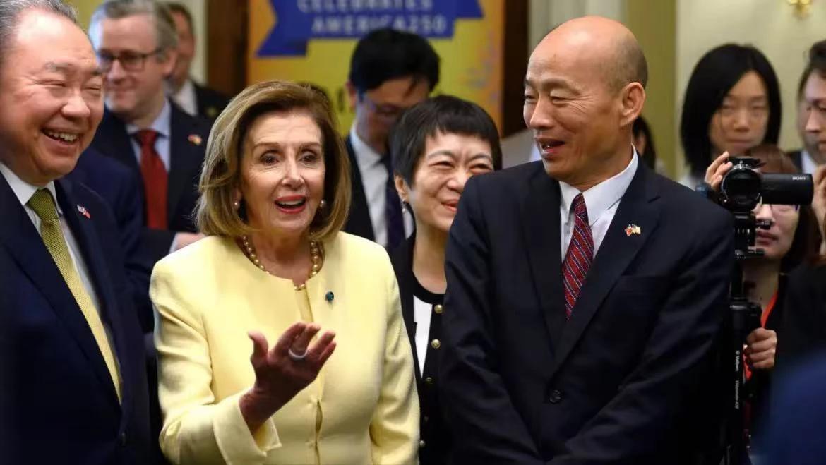 韩国瑜被美国将了一军，国民党突然提“保台三要素”，不简单日前，国民党籍台立院