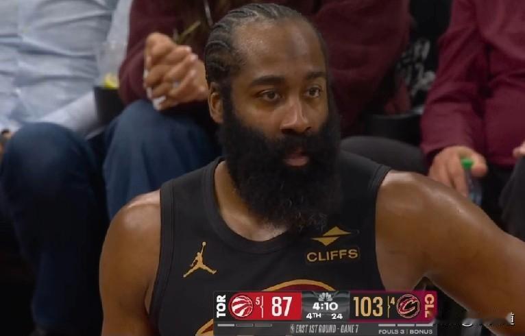 打破魔咒！NBA季后赛，骑士抢七淘汰猛龙，哈登18分+6板+3助+3断+2误，虽