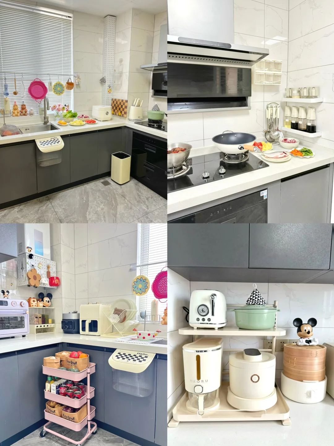 小户型厨房收纳｜我家台面终于空了！