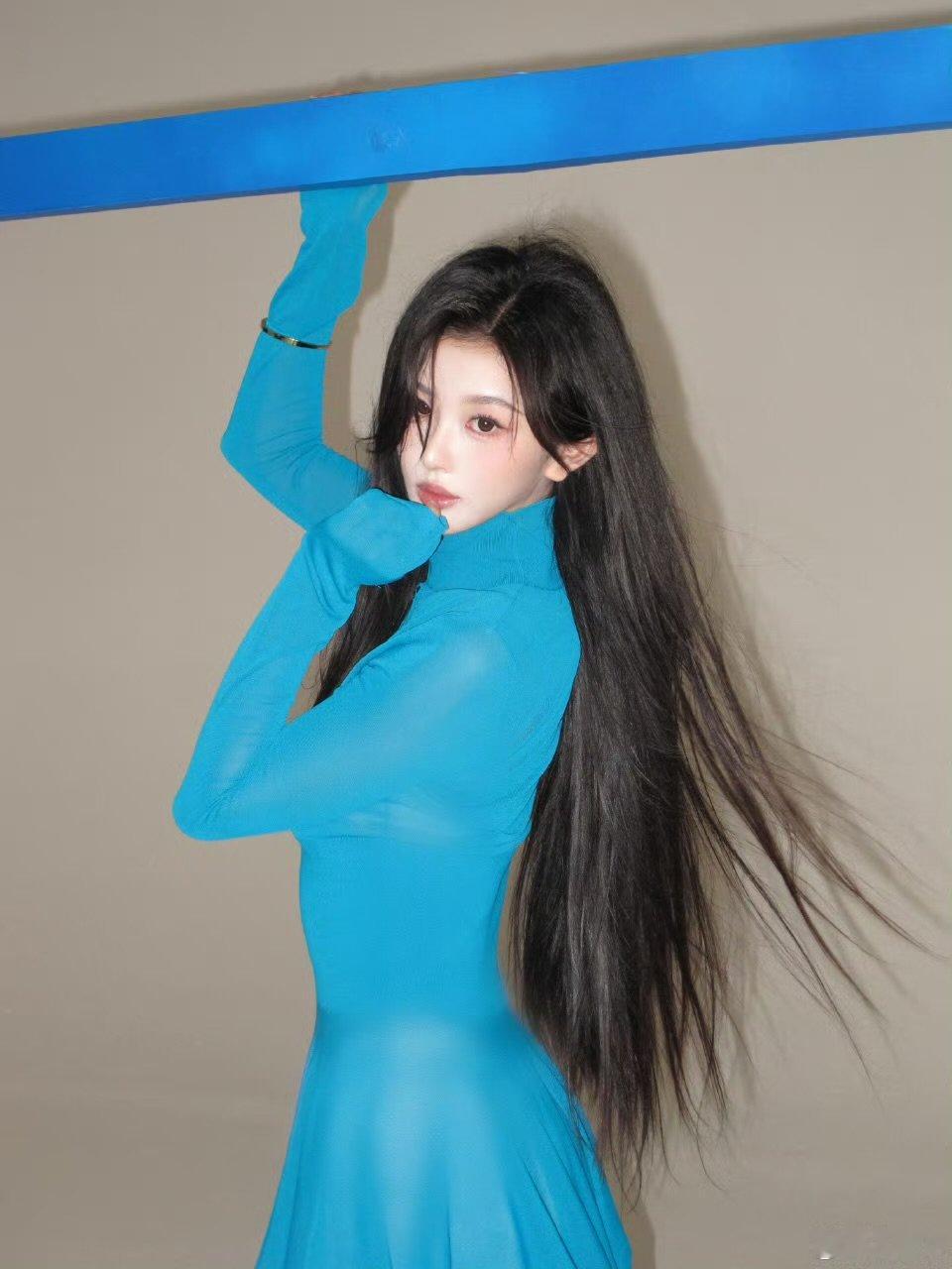 孔雪儿发缝孔雪儿没戴假头套接雪儿同款头发孔雪儿