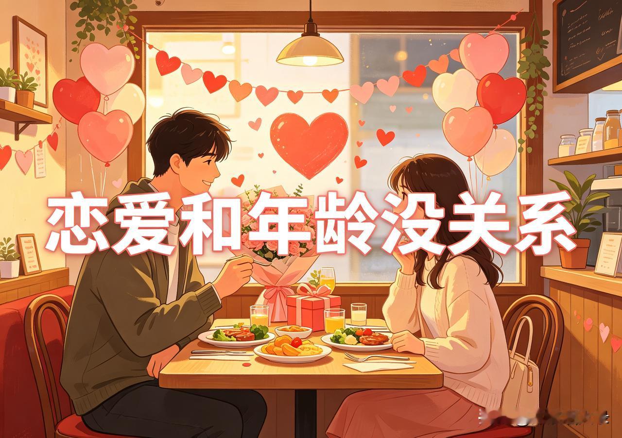 恋爱这东西，真和年龄没关系。我们店里有个35岁的兼职，离婚后又谈了个男朋友