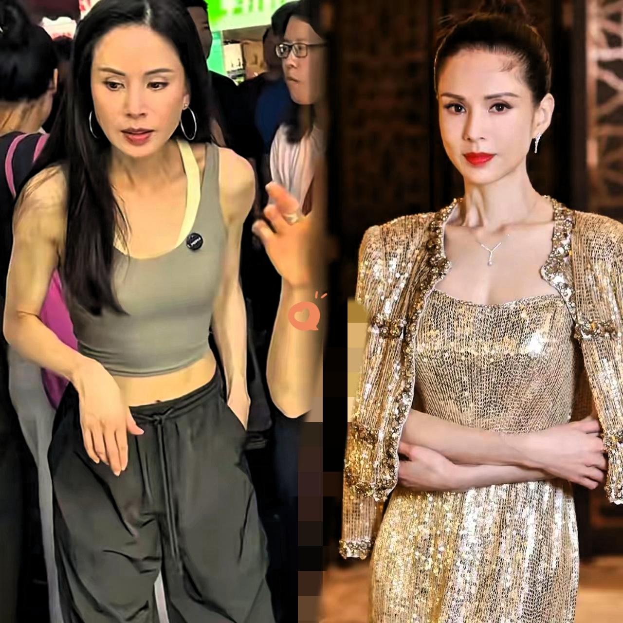 家人们，别再替李若彤尴尬啦！说她59岁穿露脐装不合适被30多岁人叫“姑姑”忍