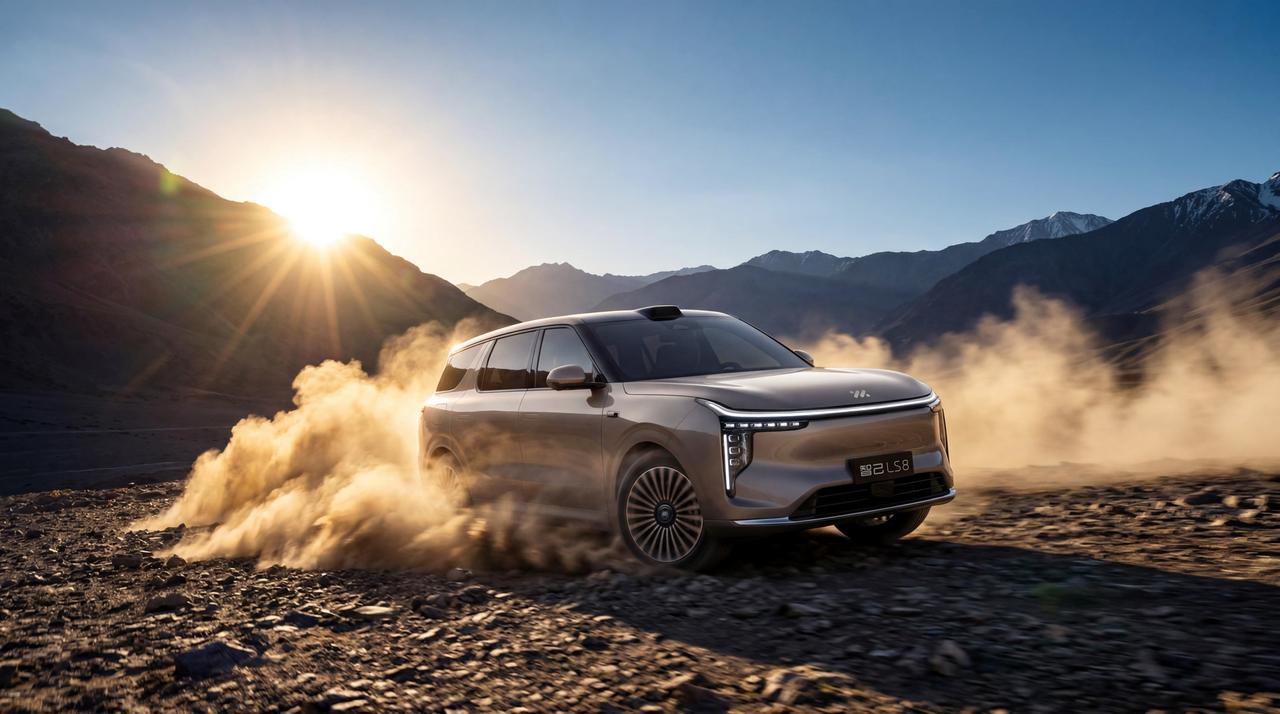 智己LS8正式开启预售，25.98万起的价格跨度到30.98万，大五座