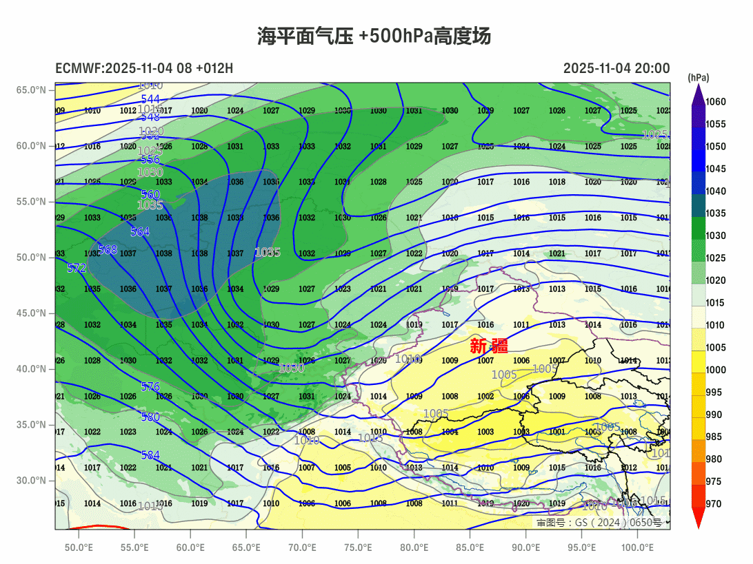【新疆警惕大暴雪】未来2天，中亚地区的高空深槽携带冷空气和水汽东移，导致新疆天山