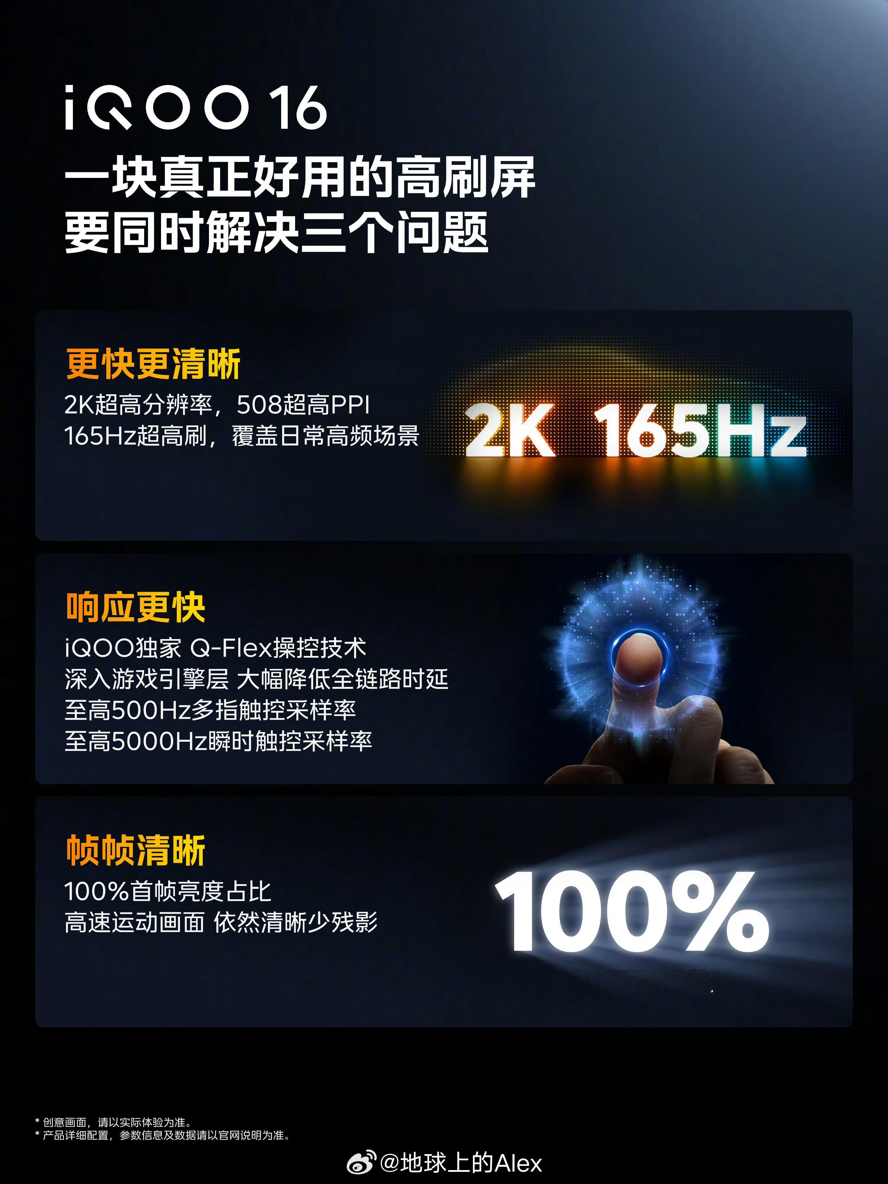 iQOO16这块屏幕的显示效果非常让人期待简单的参数，已经不满足于iQOO16这