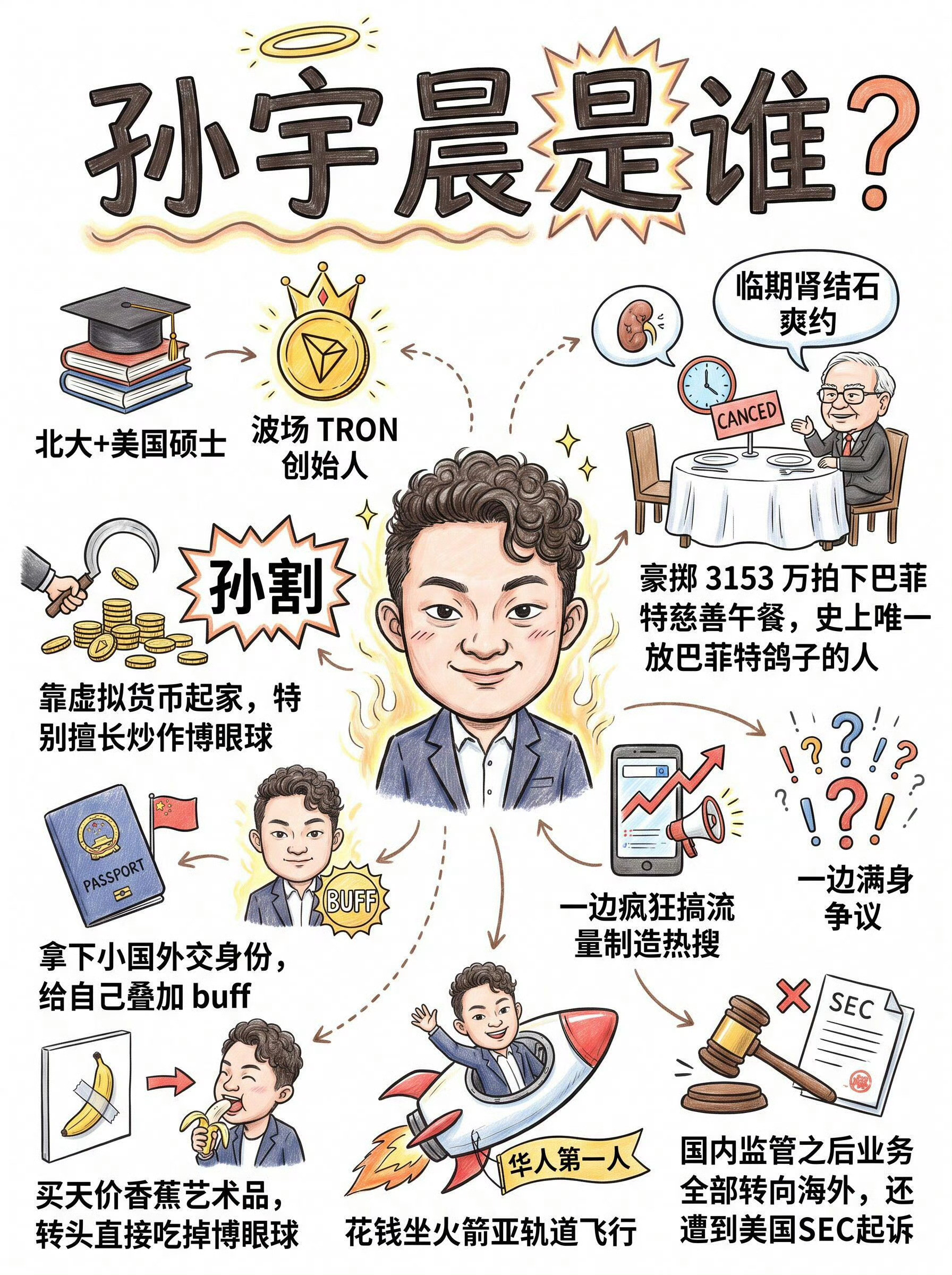 孙宇晨破防这是谁做的图，我要被孙割笑死了，出来逛了一圈，拉了坨大的​​​