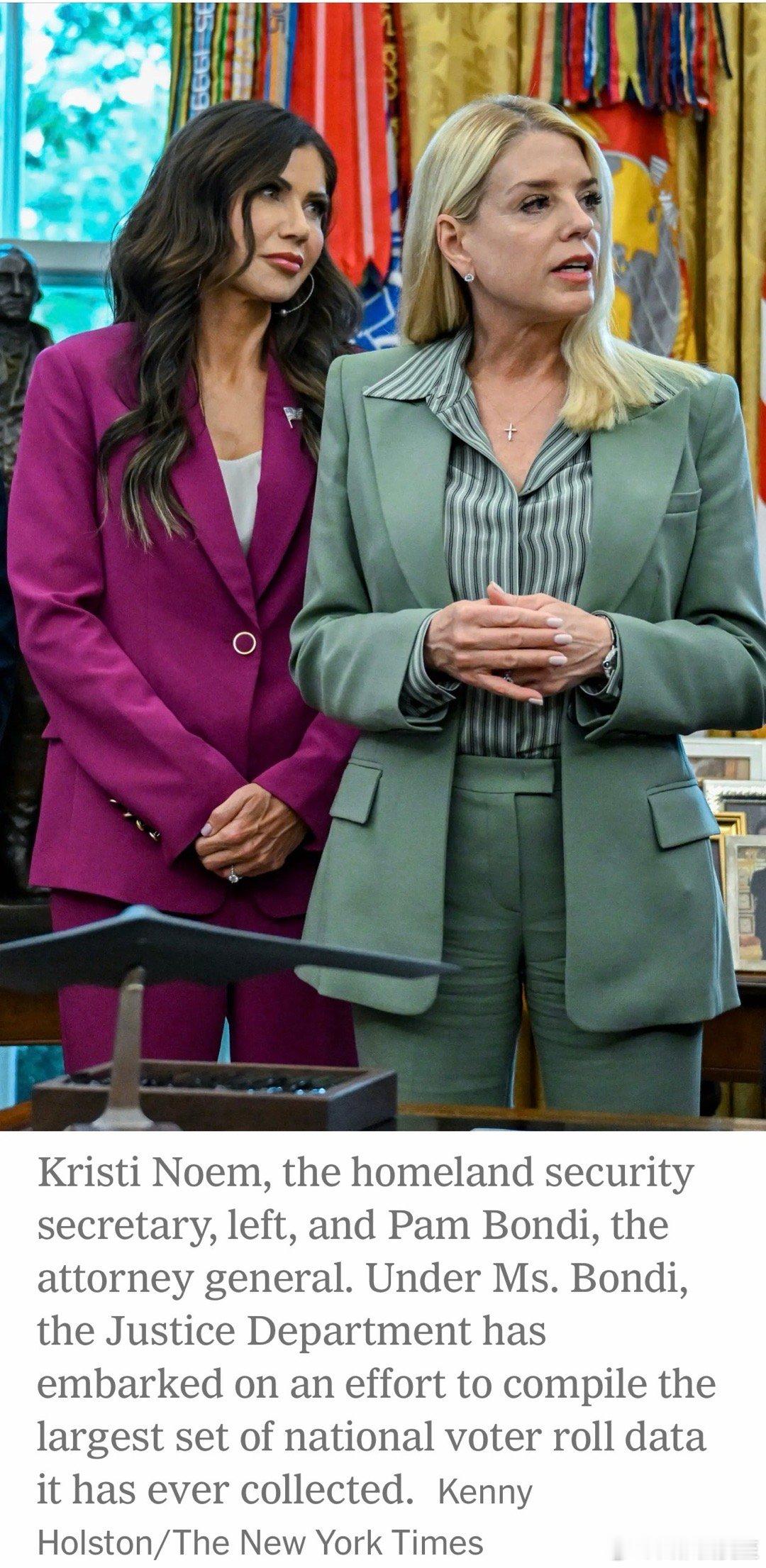 十个州的州务卿，联合致信司法部长、国土安全部长，要求澄清：联邦如何使用选民信息、