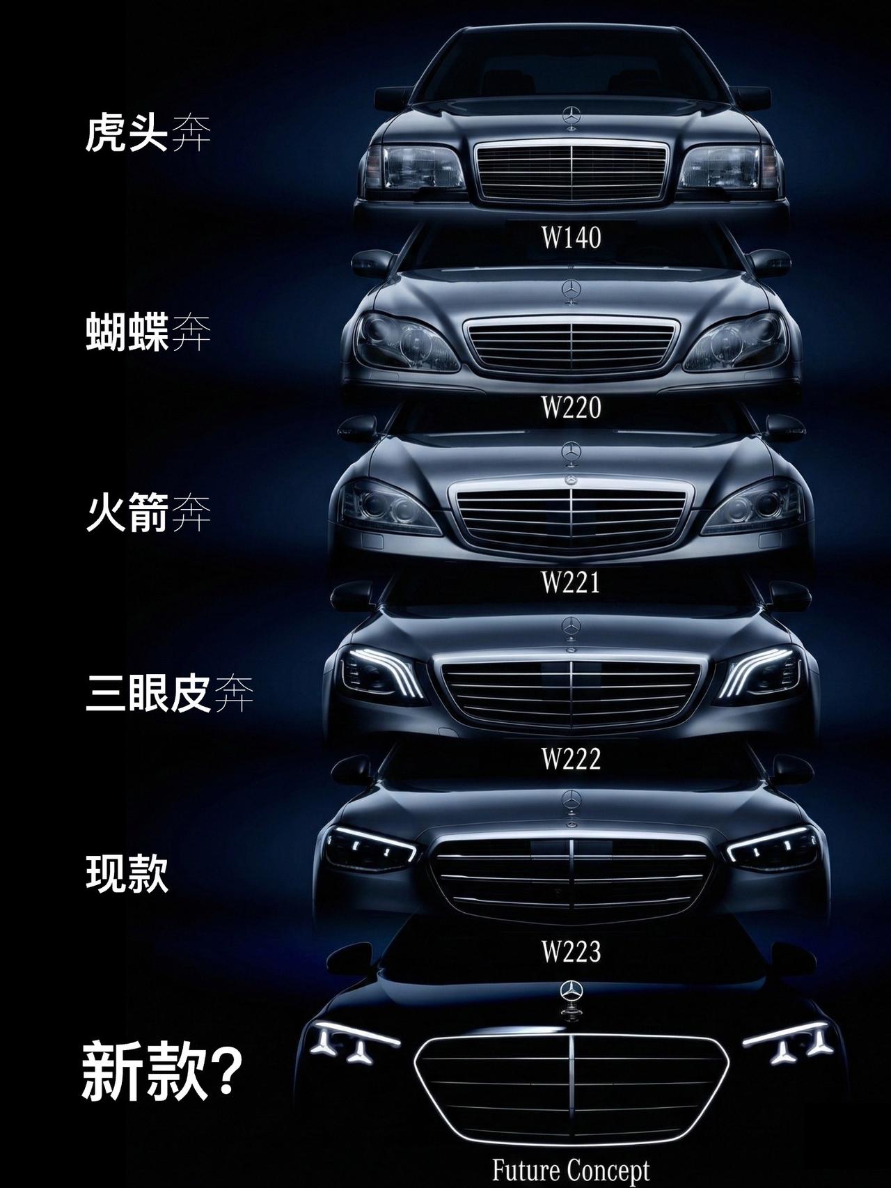 神车换代｜你管这叫S级？奔驰S级即将中期改款，换上Logo大灯，发光进气格栅，曾