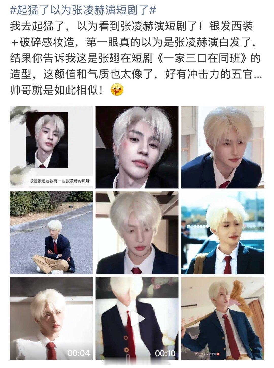 昨天刚看完这部短剧，说实话一点不像啊，短国是不是太敢了起猛了以为张凌赫演短剧了