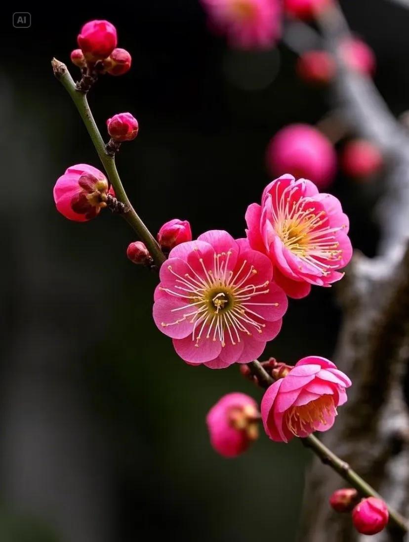 热爱花草，分享一组梅花图片