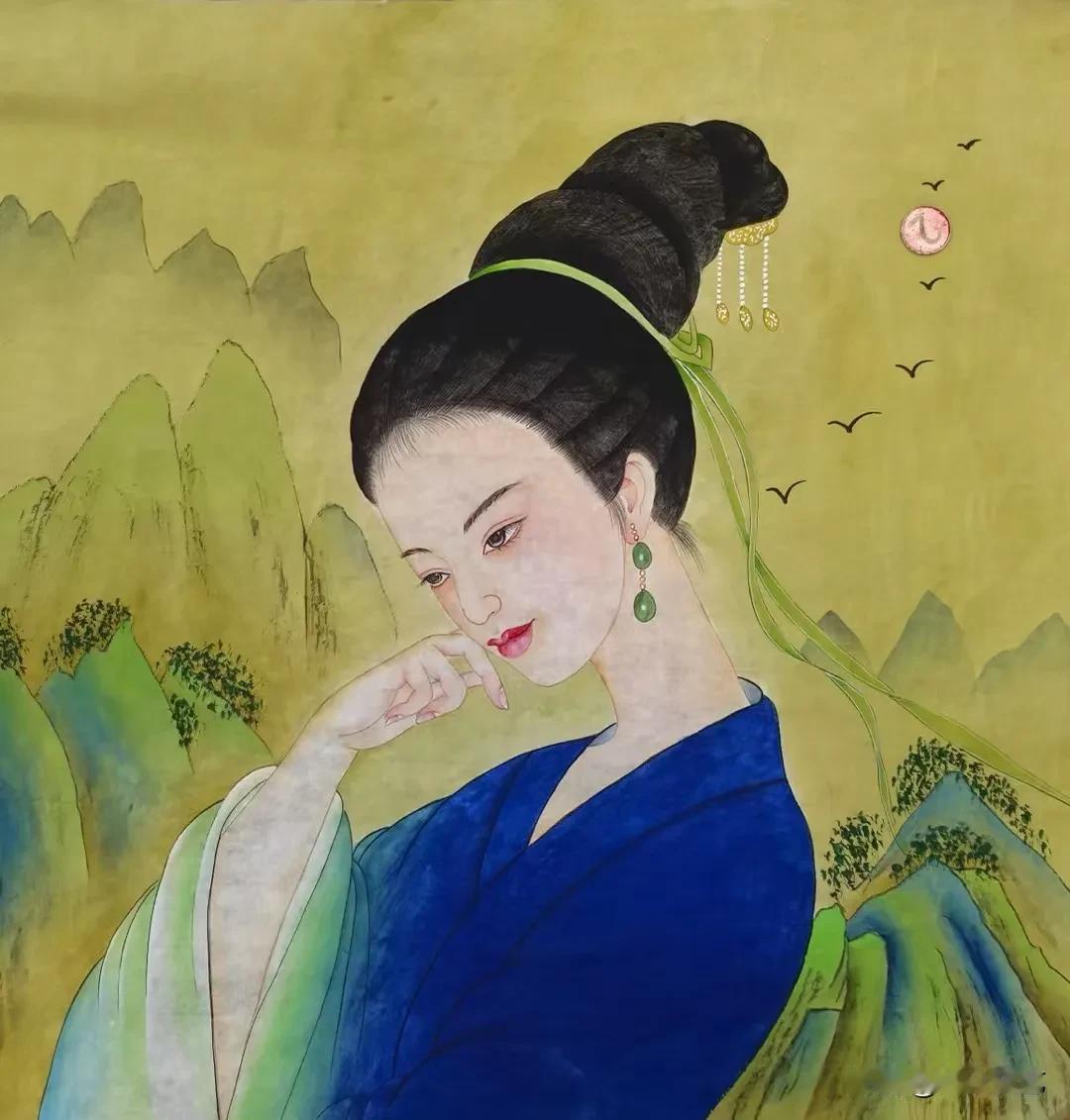 国画人物的美，美得独特且韵味悠长。像清末民初仕女画蓬勃发展，各位画坛大师笔下的美