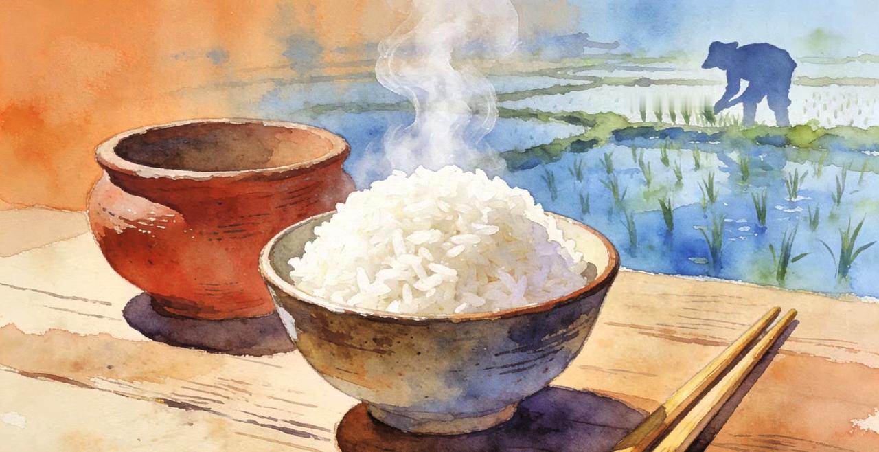 一个老外来中国，吃完一碗普普通通的白米饭，撂下筷子说了句石破天惊的话：“跟你们比