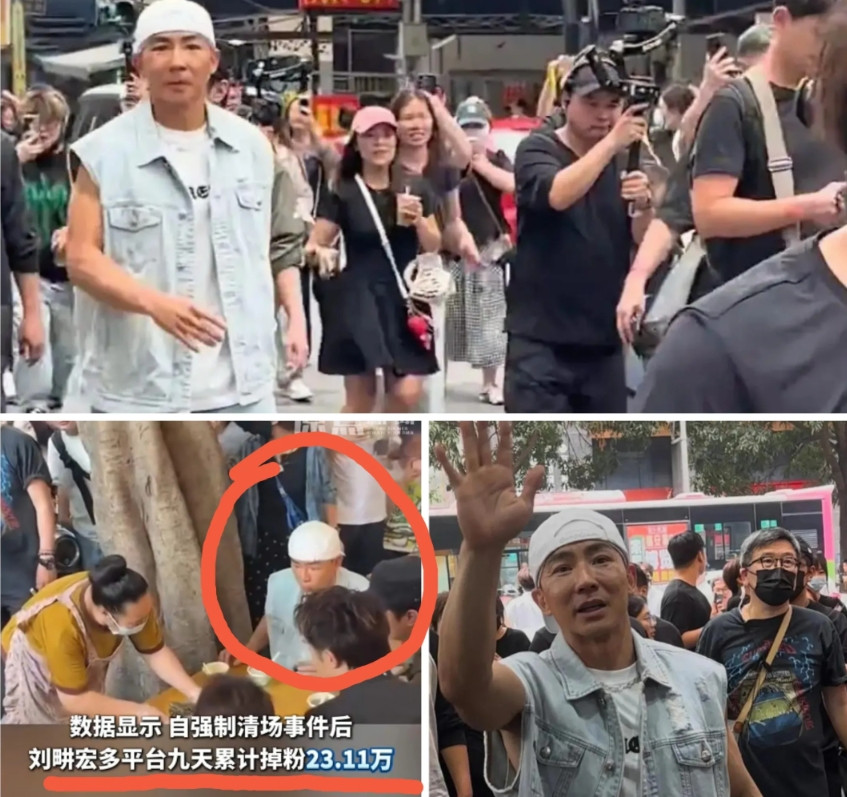 被冠上“清场哥”的刘畊宏，疯狂掉粉，他急了，惹到广西老表，算是踢到了钢板，目前他