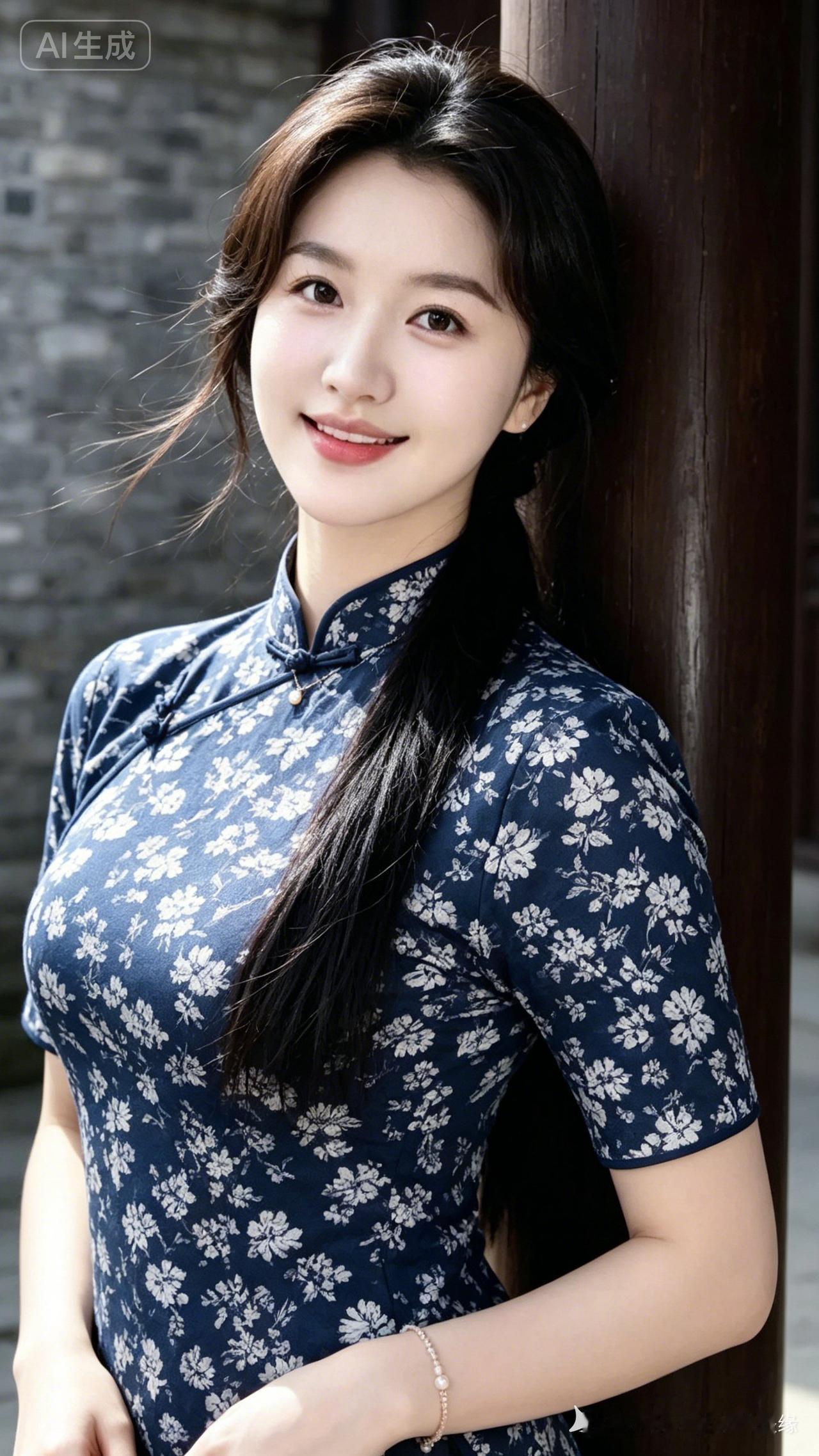 优雅旗袍少女，复古韵味十足🌸💃