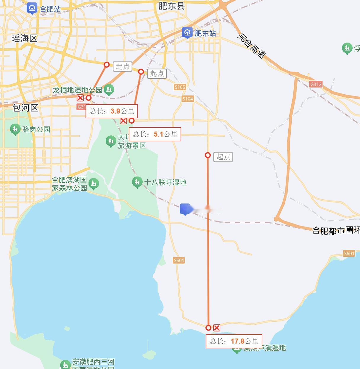 近日，肥东县大众路、燎原大道、龙兴大道三条向南延伸通道的规划建设动态持续释放，随