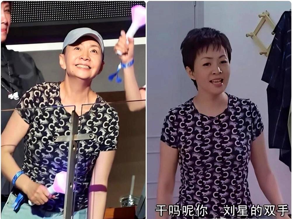 宋丹丹一件T恤穿20年被夸节俭，这事背后的真相挺扎心。那英演唱会台下，宋丹丹