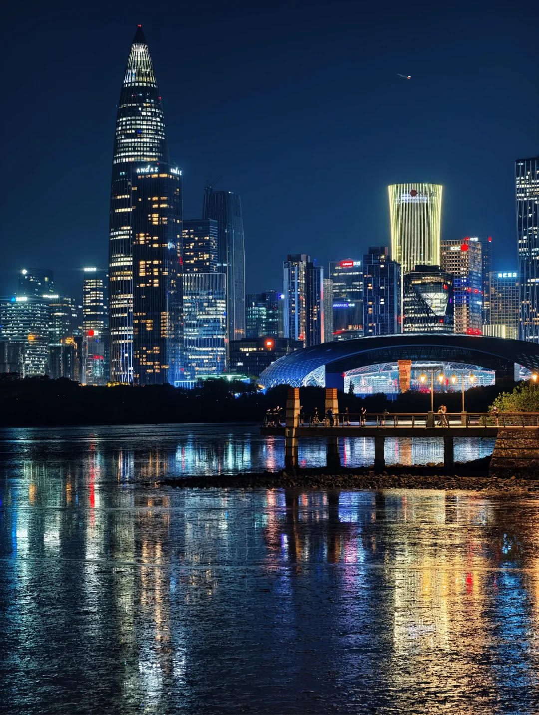 深圳湾公园的夜景，从未让我失望