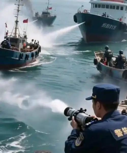中国的“第一仗”，可能要在黄岩岛打响了！南海的紧张，正在从“谁在喊话”变成