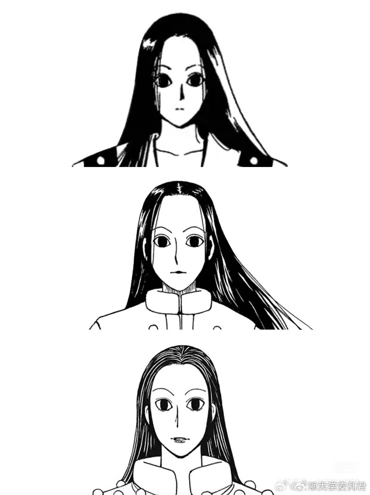 我洗头后三天的头发蓬松程度：