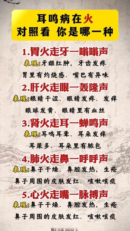 中医科普：耳鸣多源于五脏之火，声响不同病机不同