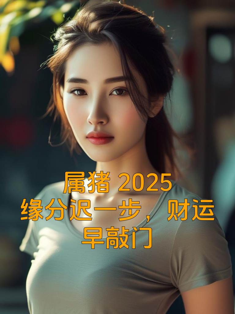 属猪2025：缘分迟一步，财运早敲门