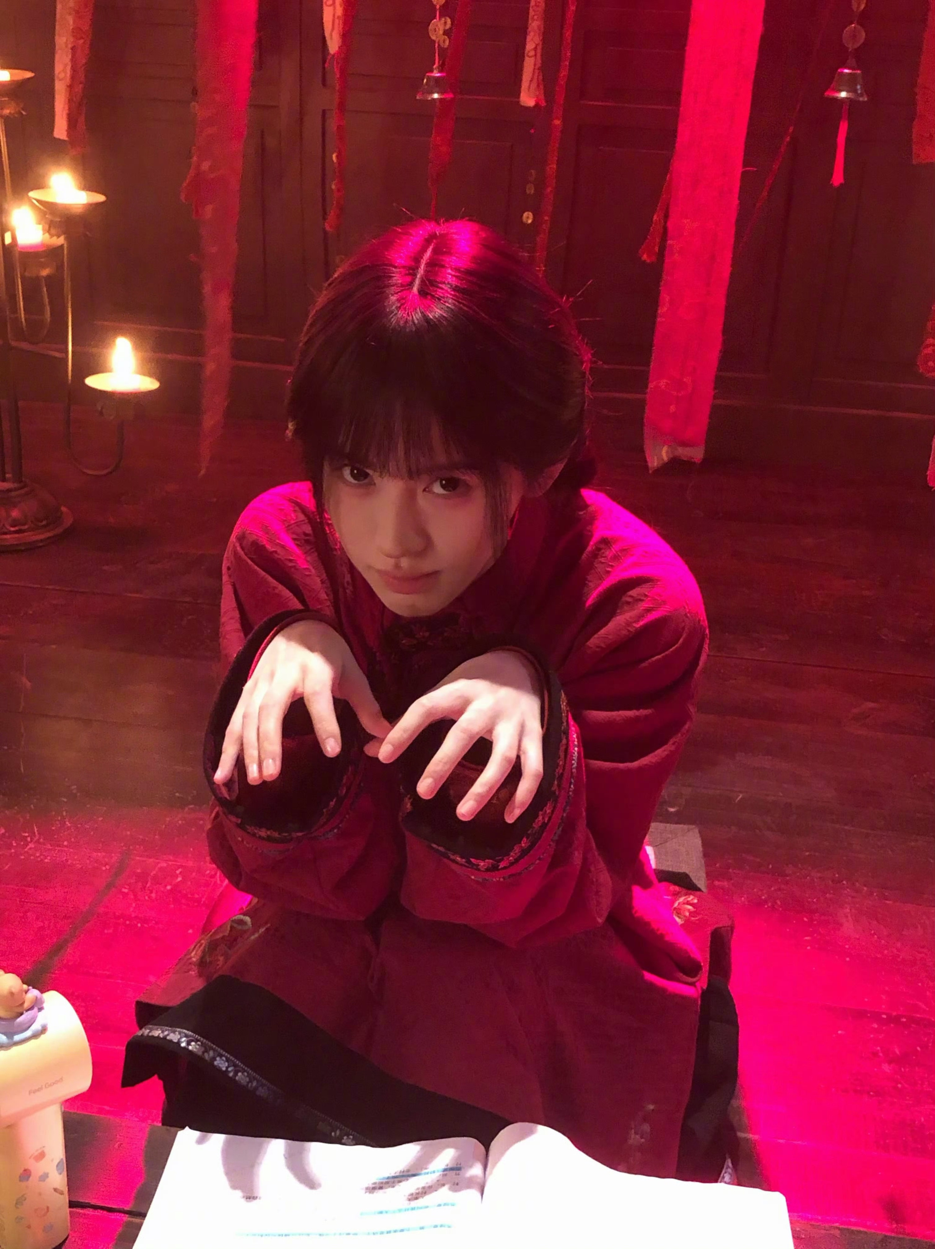 有个萌萌的小女孩装👻吓人鞠婧祎民国双马尾造型