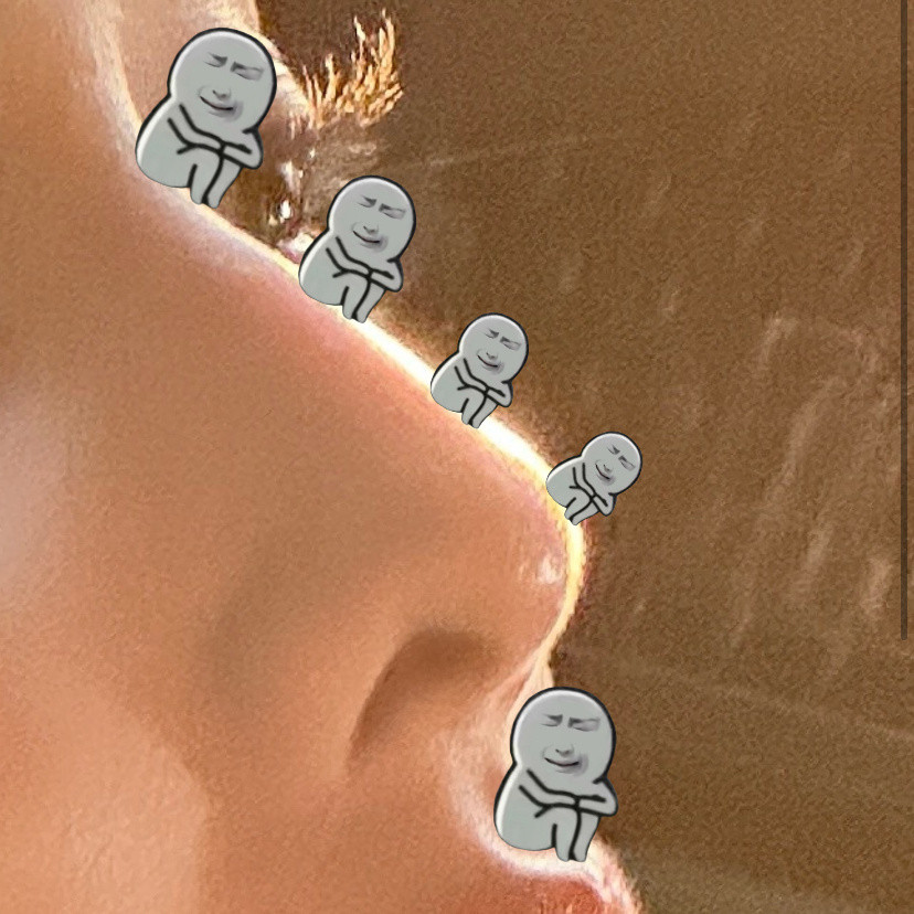 喔o这完美的鼻梁滑梯来也​​​