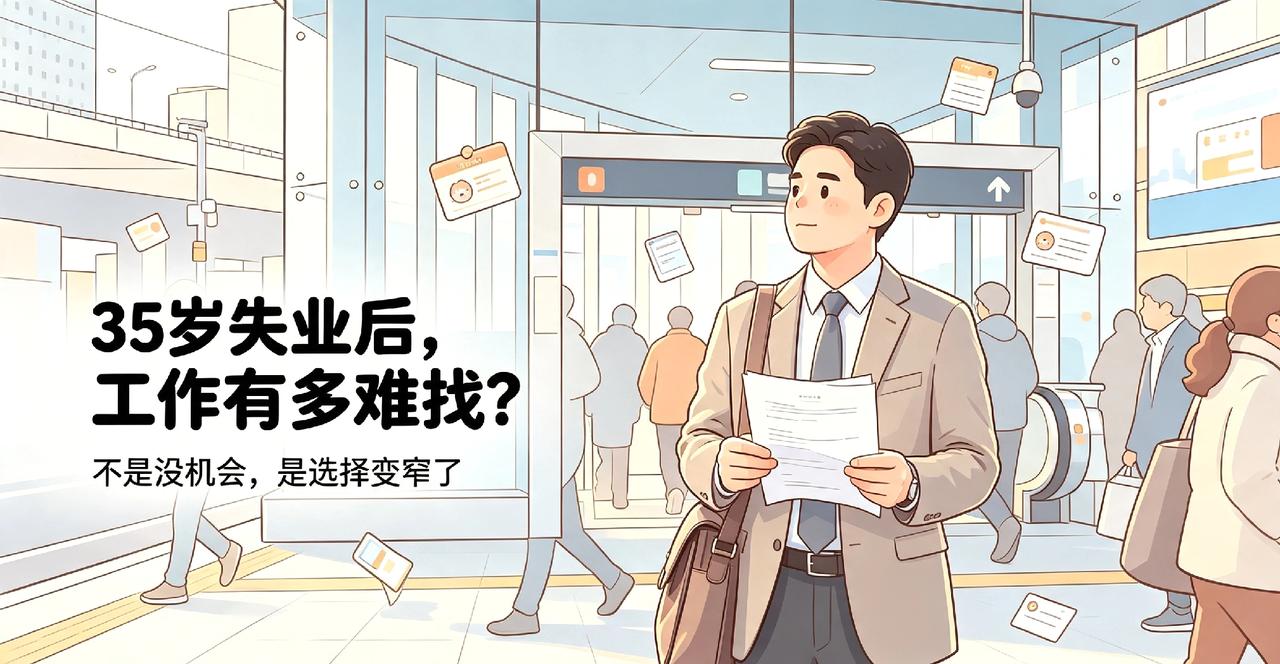 现在35岁失业是有多难找工作?朋友38岁失业后，投了三个月简历，收到的面试