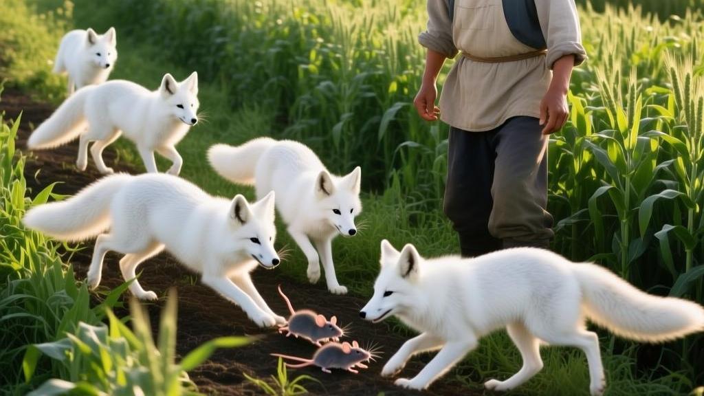近日，哈尔滨一男子发布视频称，10年前自己曾经救下来一只白狐。如今，收获了一群“