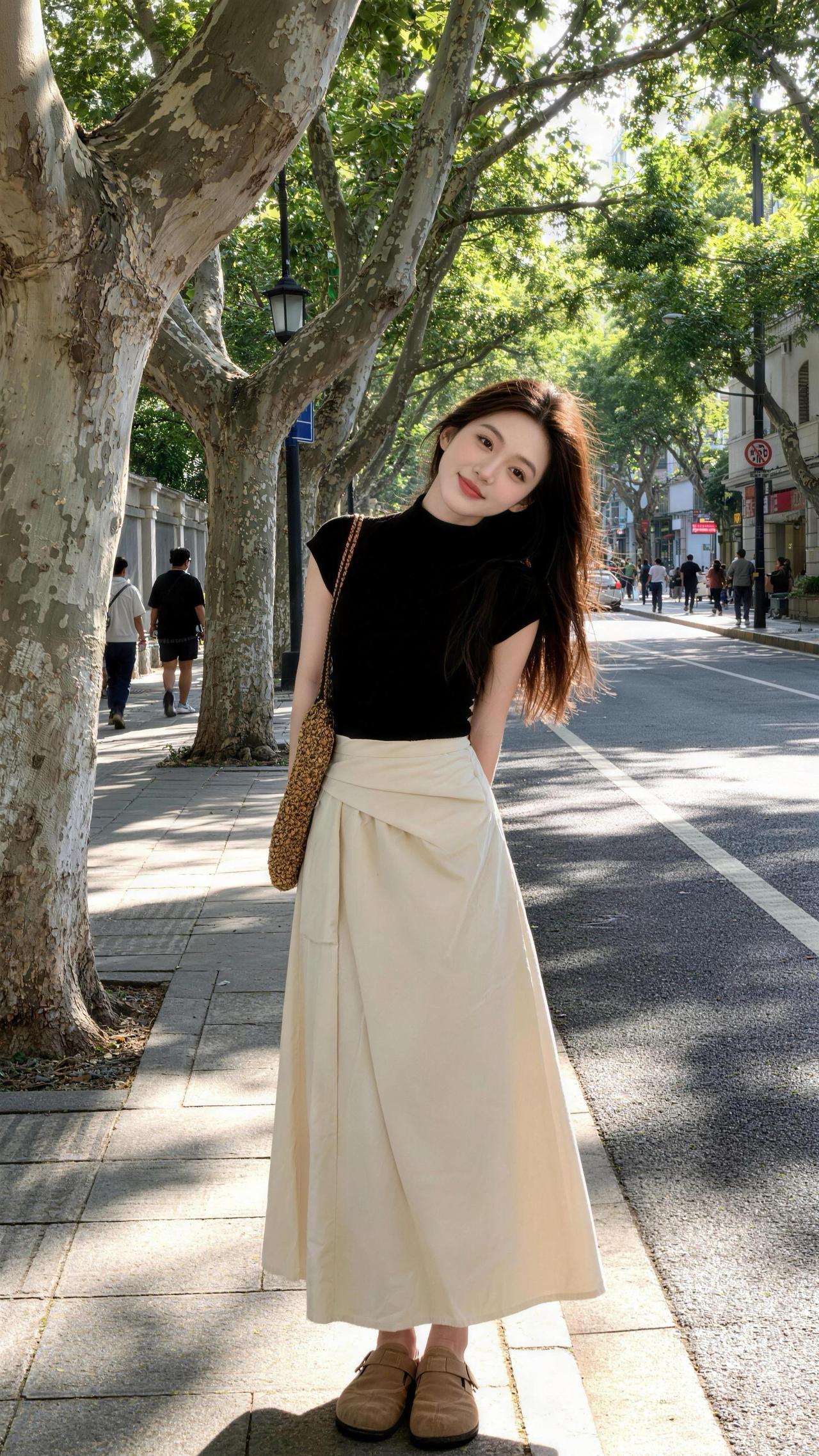 半身裙,要搭什么鞋子比较好看?温柔又简约